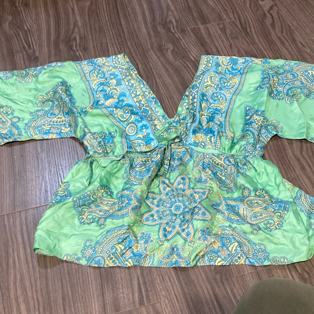 Size-small color-green and blue